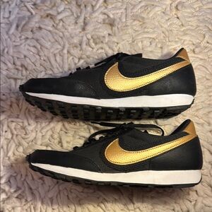 Nike Black and Gold Sneakers